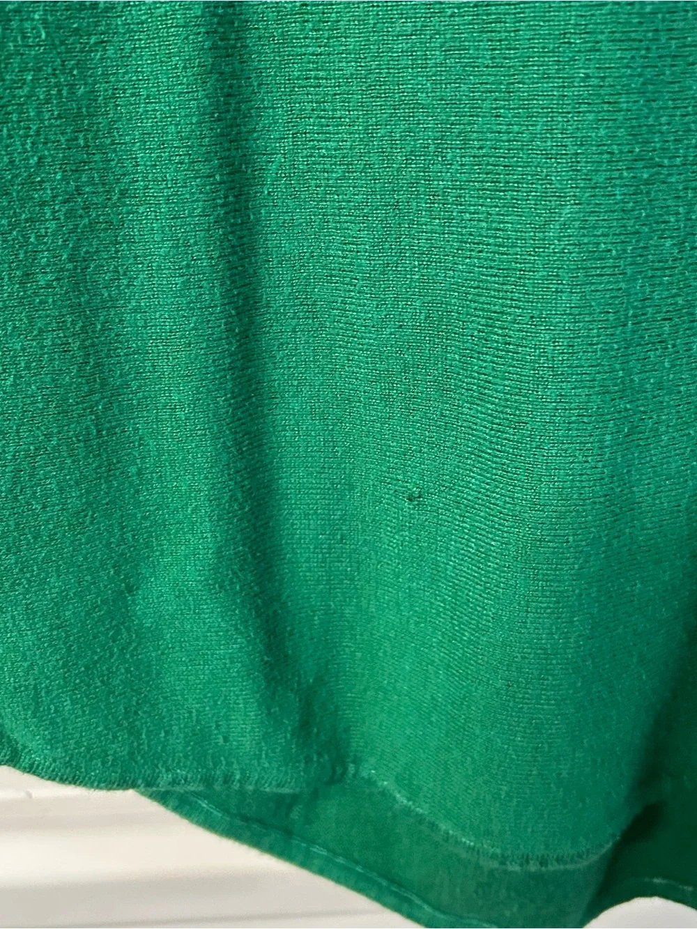 Michael Kors Emerald Green Long Sleeve Crew Neck Top